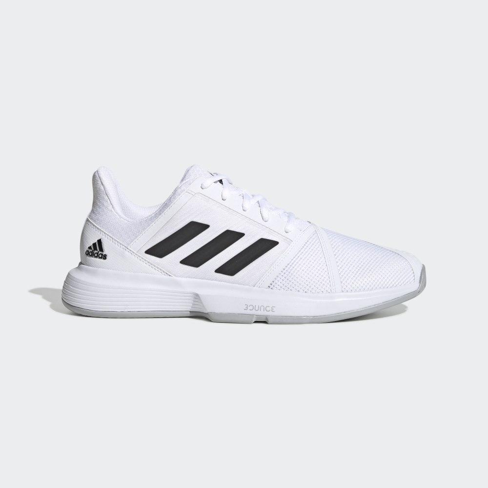 Pantofi Tenis Adidas CourtJam Bounce Barbati Romania - Albi/Negrii/Argintii EF2480